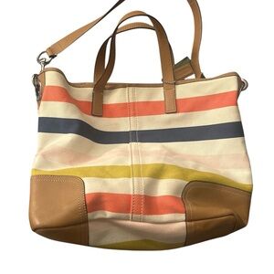 COACH - Hadley multi-stripe tote